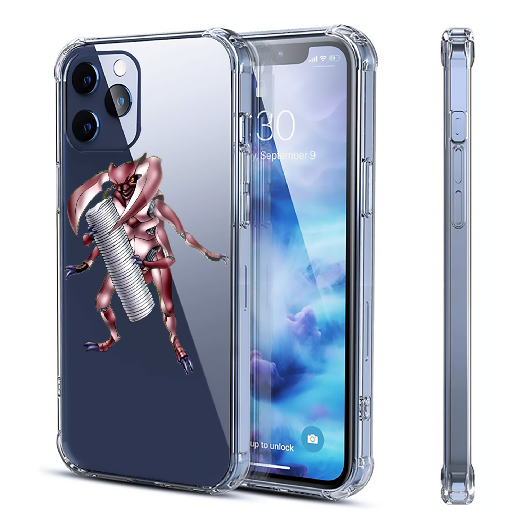 （画像用） 遊☆戯☆王 Yu-Gi-Oh! 【iPhone 12シリーズ対応】透明スマホケース（クリアソフトケース）